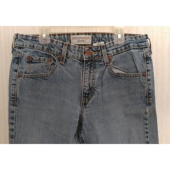 Levi's Strauss Signature Stretch Low Rise Boot-cut Misses 8 Medium Very Nice!! - Picture 2 of 5